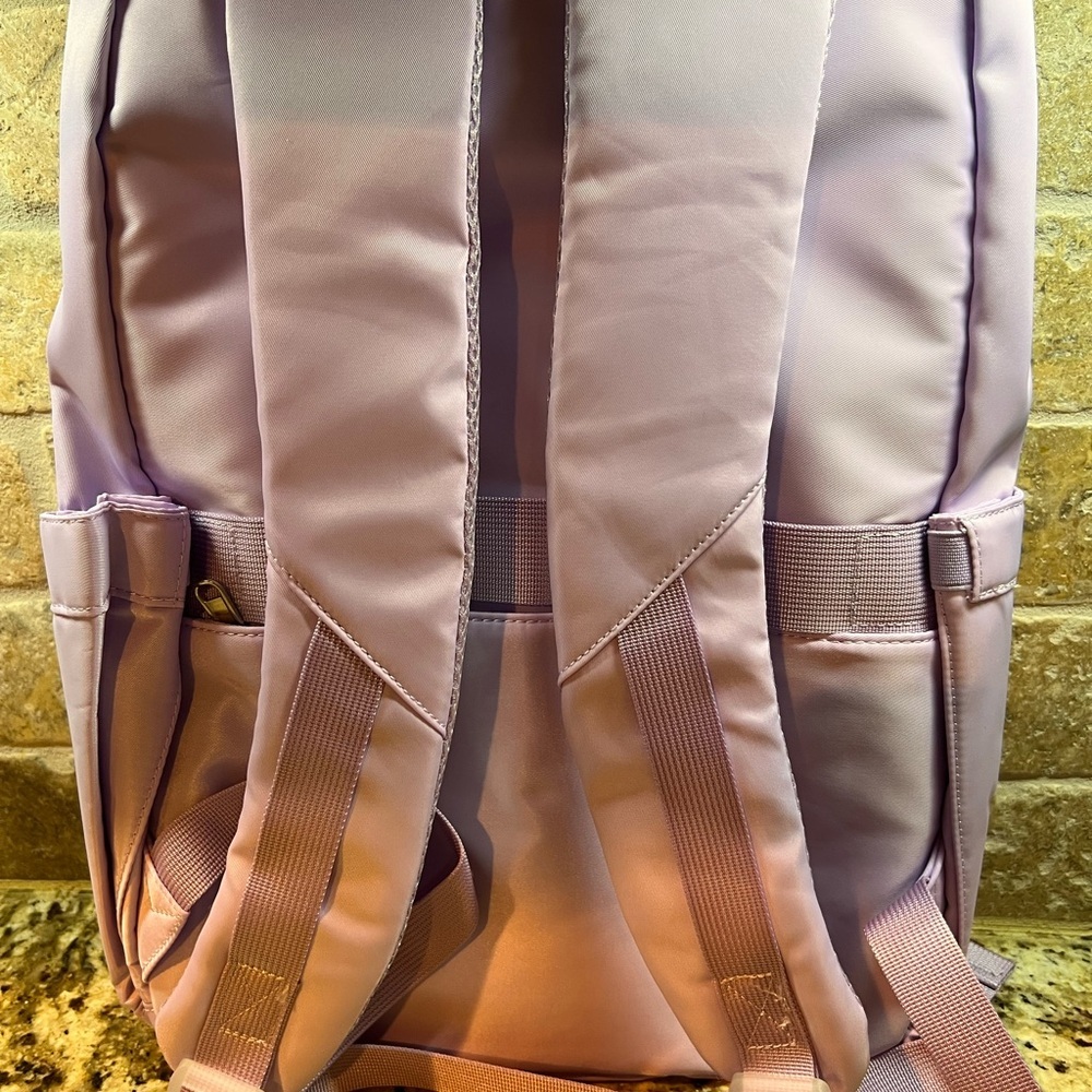 Kids Lavender Backpack with Bow by - Picture 2 of 3